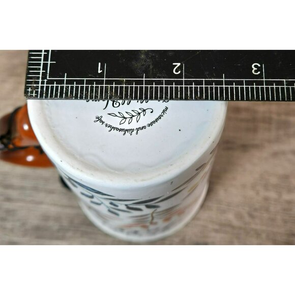 NWT Hello Fall! by Sheffield Home 6.5" Tall Fall Ceramic Travel Mug With Lid - Picture 10 of 11